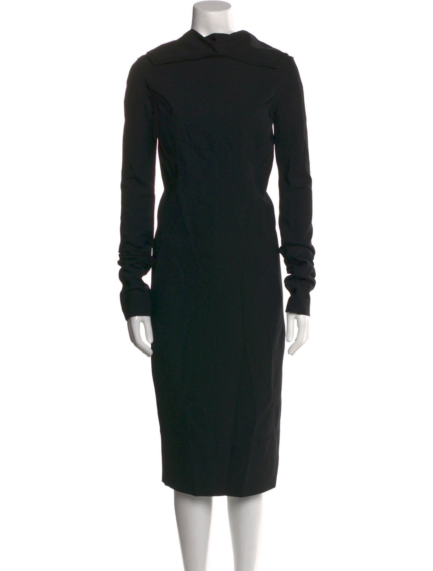 Rick Owens Turtleneck Midi Length Dress
