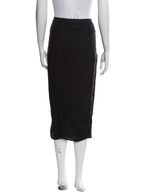 Rick Owens Ruffle Embellishment Midi Length Skirt
