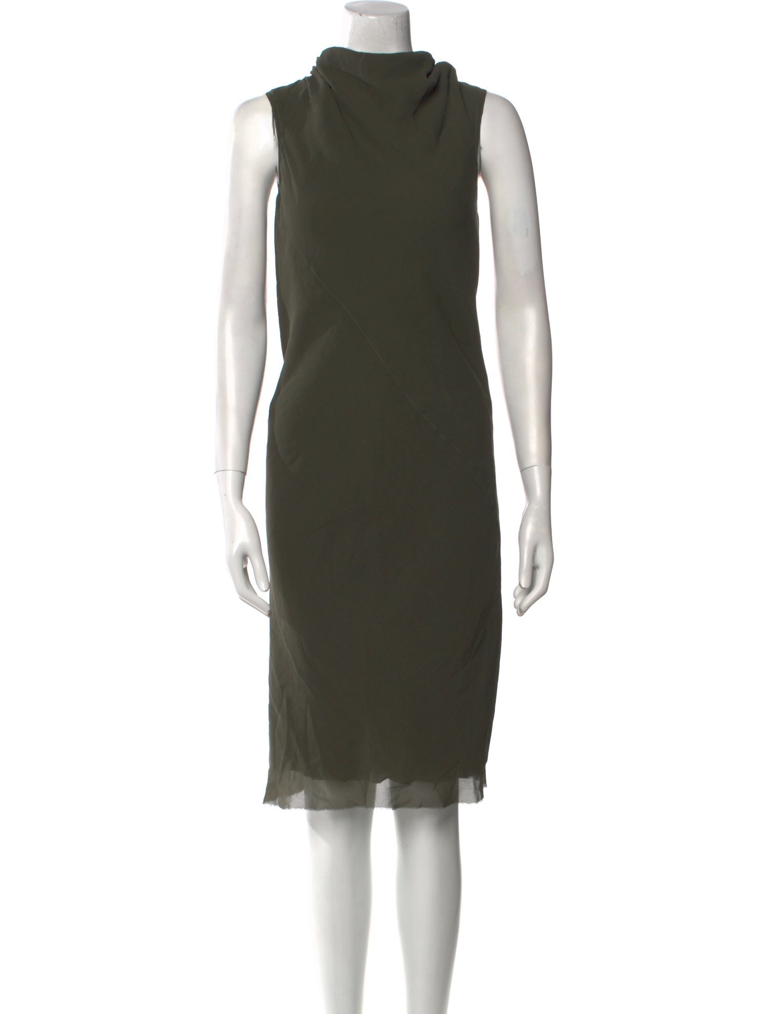 Rick Owens Silk Midi Length Dress