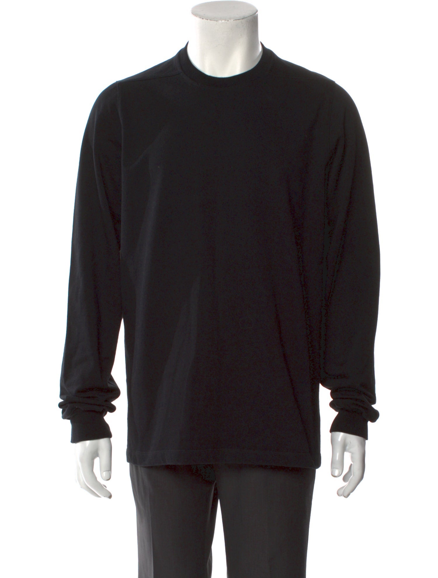 Rick Owens Crew Neck Long Sleeve Sweatshirt