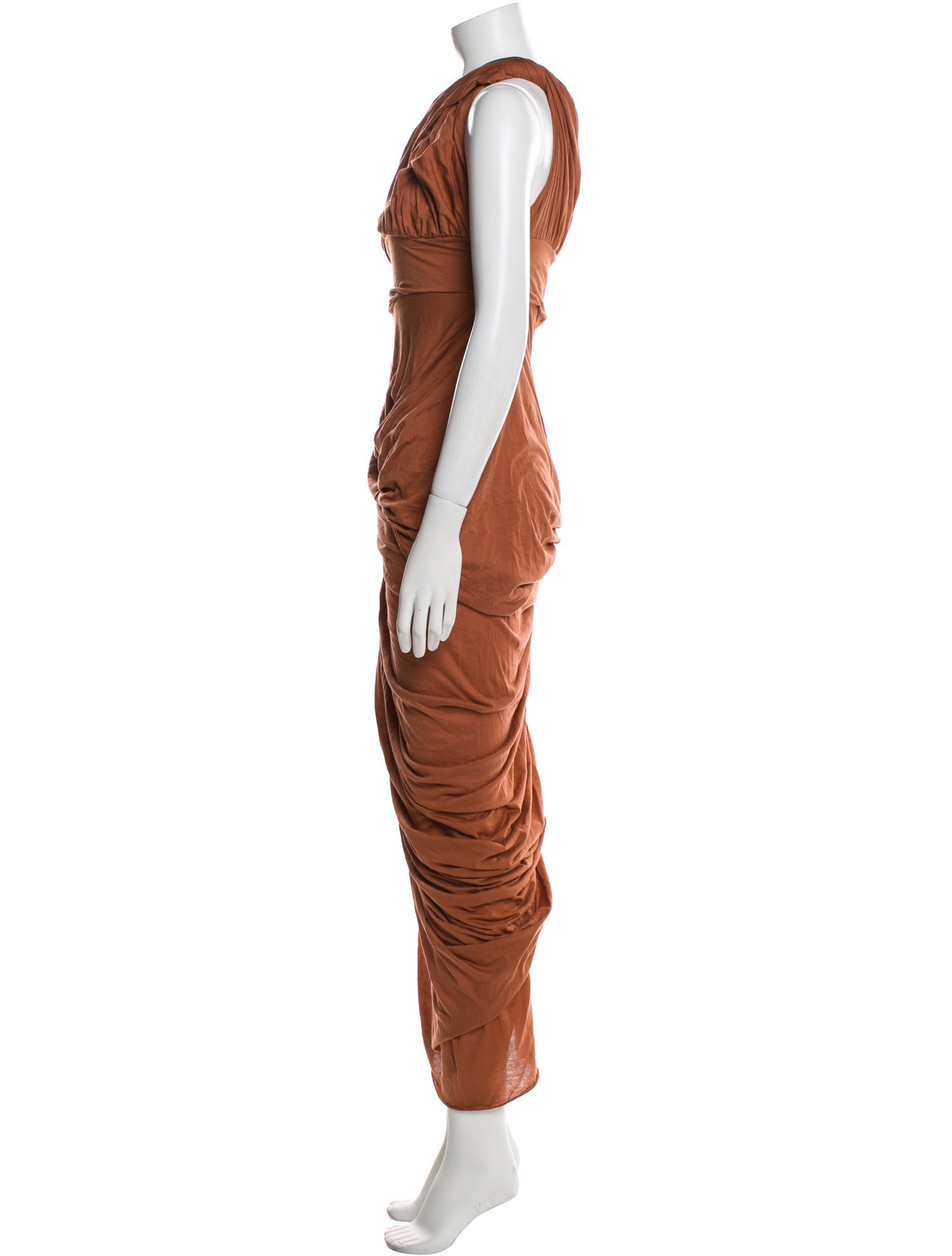 Rick Owens One-Shoulder Long Dress