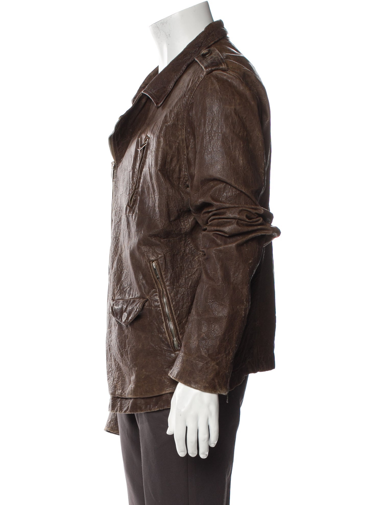 Rick Owens Lamb Leather Moto Jacket