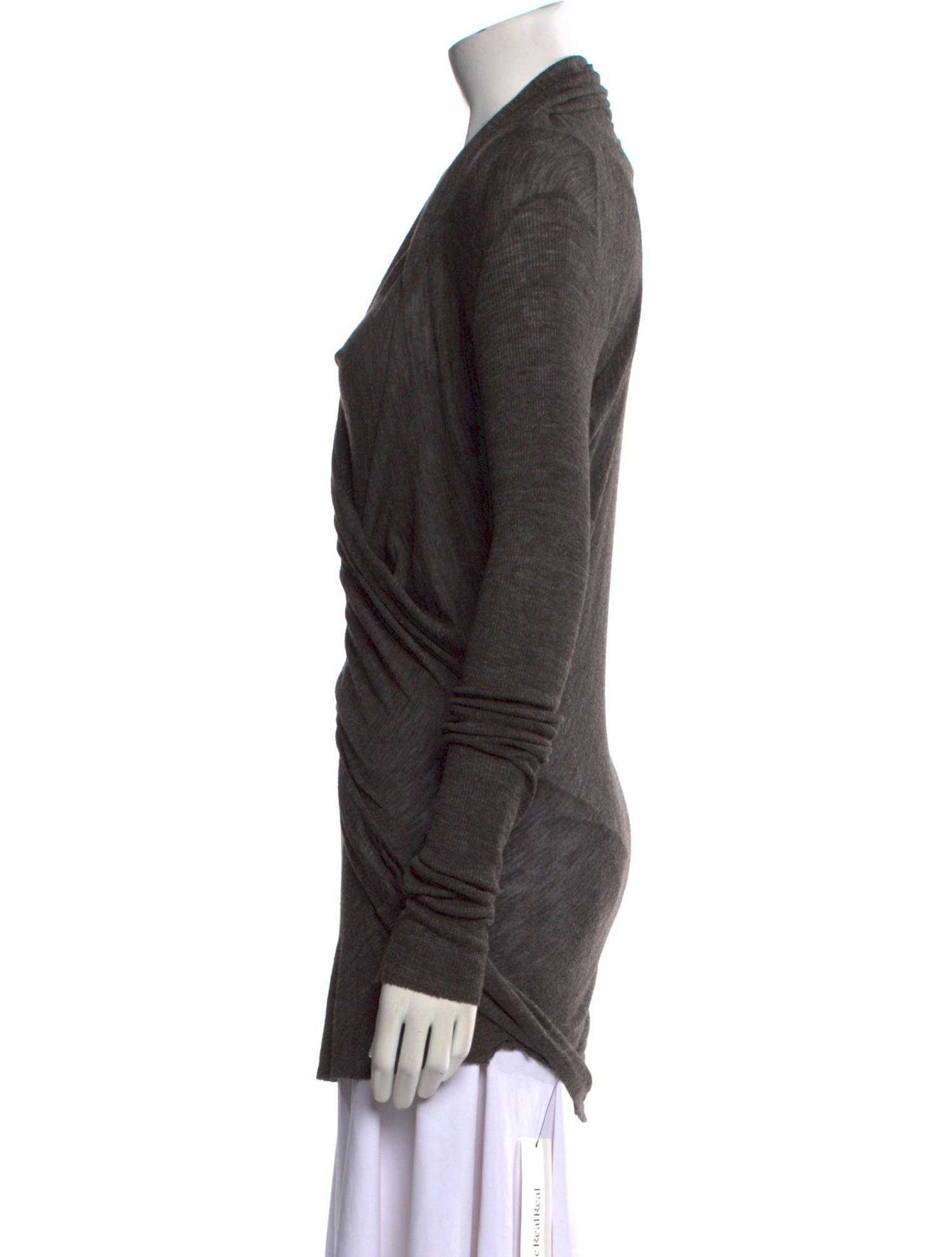 Rick Owens Cowl Neck Long Sleeve Tunic