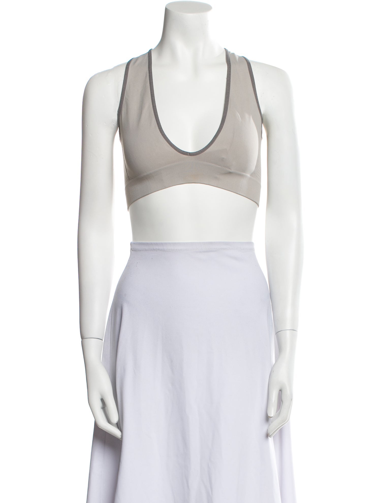 Rick Owens V-Neck Sleeveless Crop Top
