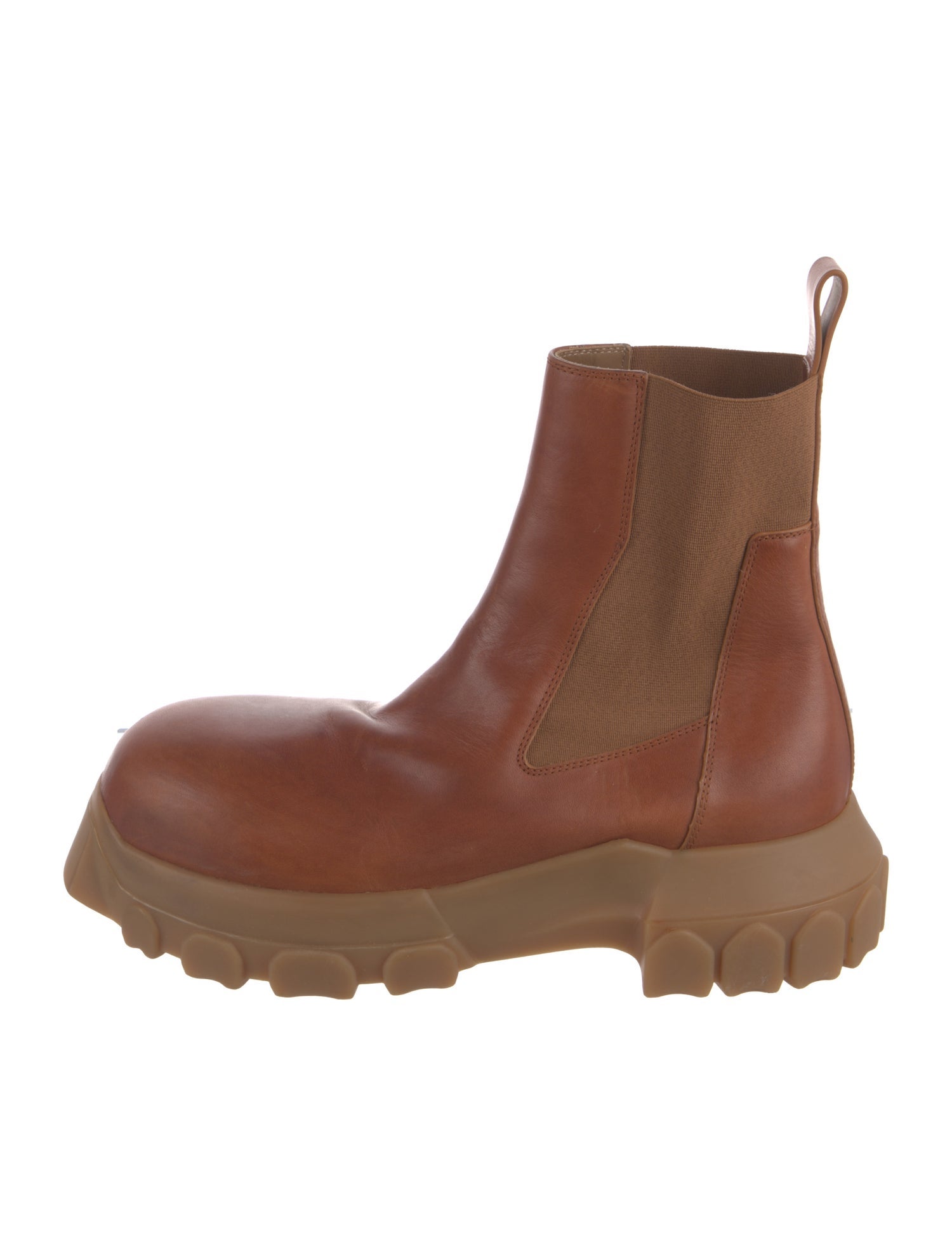 Rick Owens Leather Chelsea Boots