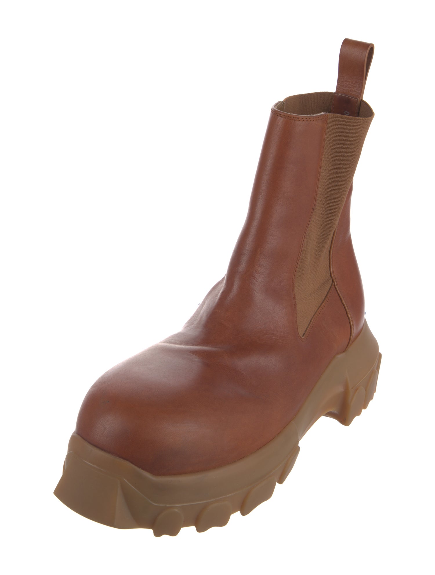 Rick Owens Leather Chelsea Boots