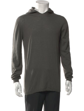 Rick Owens Virgin Wool Turtleneck Polo Sweater