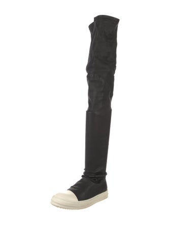 Rick Owens Leather Sock Boots