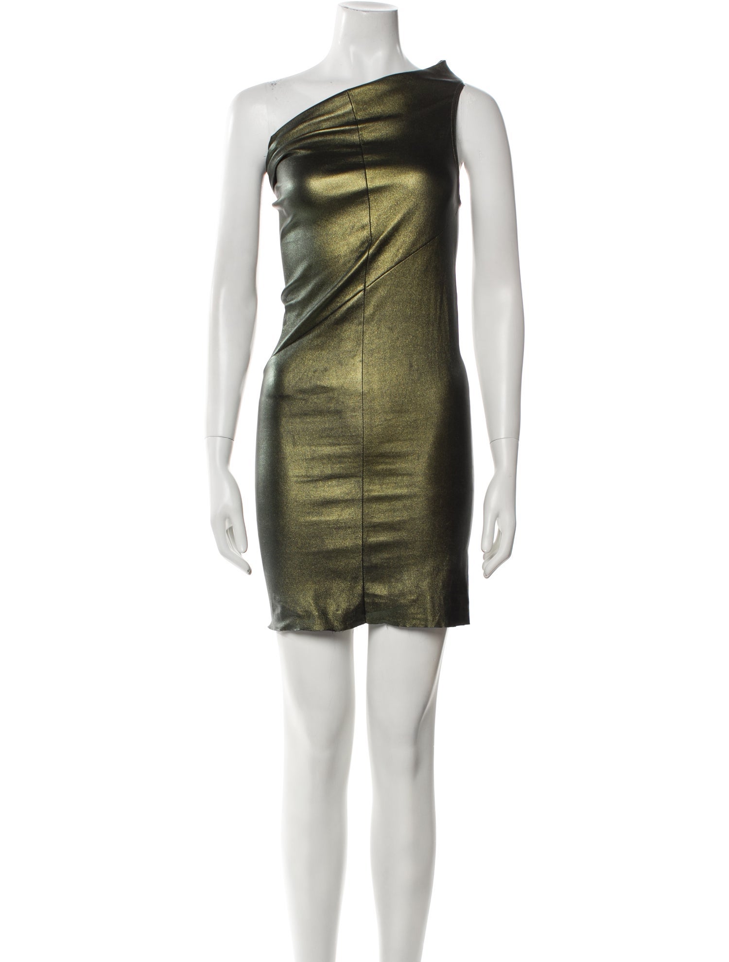 Rick Owens Lamb Leather Mini Dress