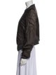 Rick Owens Leather Bomber Jacket