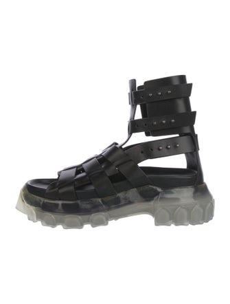 Rick Owens Leather Gladiator Sandals