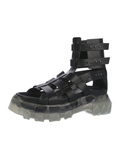 Rick Owens Leather Gladiator Sandals