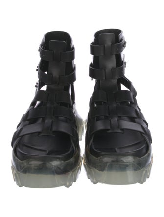 Rick Owens Leather Gladiator Sandals