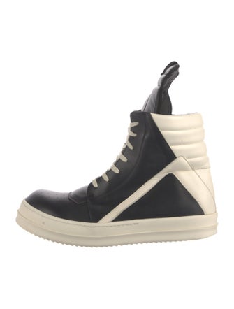Rick Owens Leather Lace-Up Boots