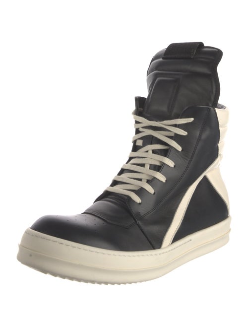 Rick Owens Leather Lace-Up Boots