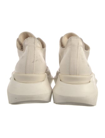 Rick Owens Canvas Wedge Sneakers