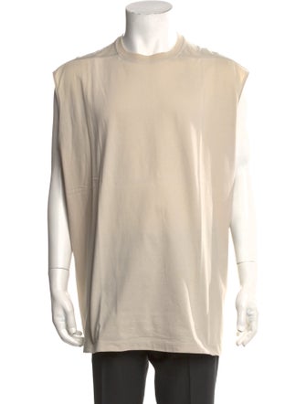 Rick Owens Crew Neck Sleeveless T-Shirt