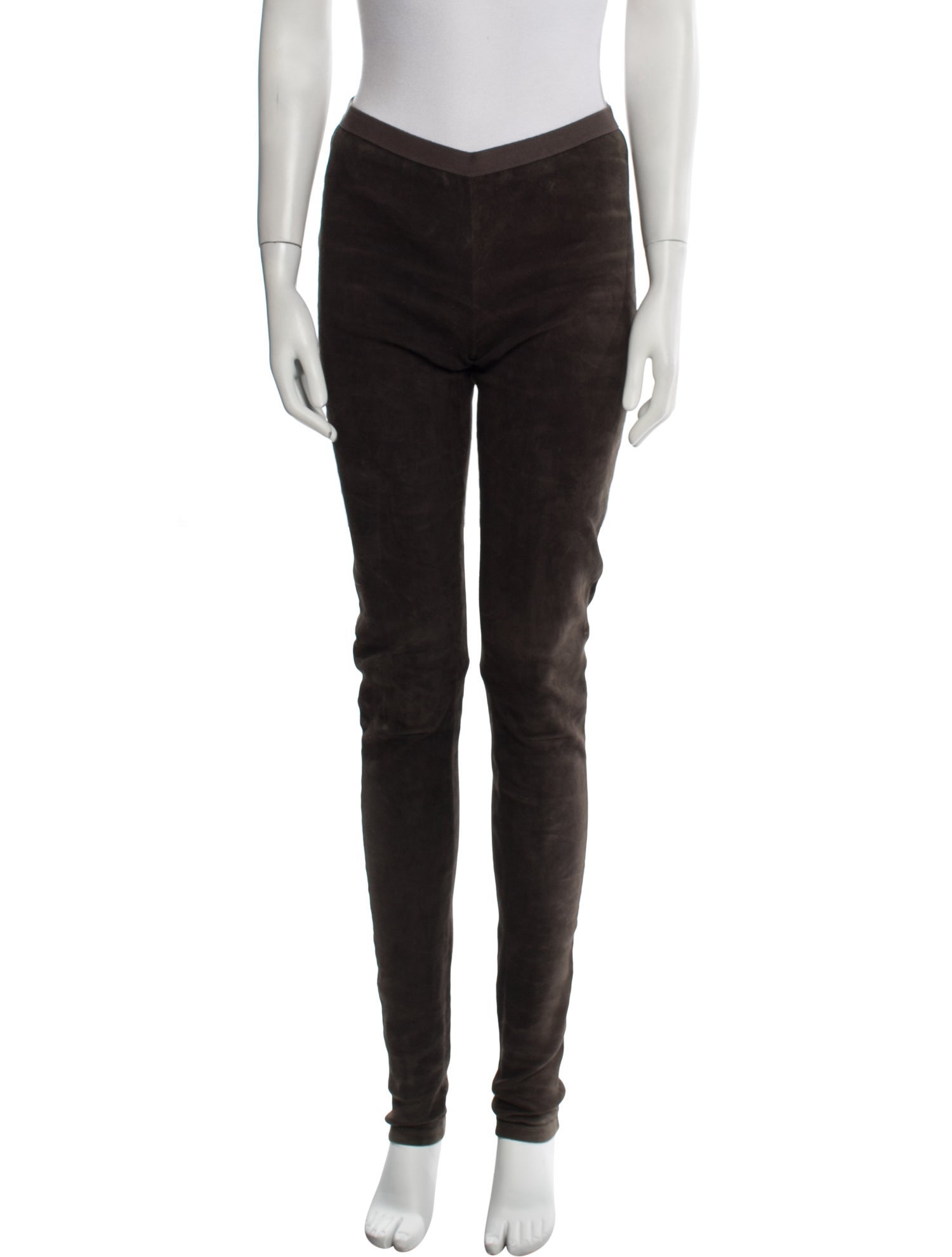 Rick Owens Leather Skinny Leg Pants