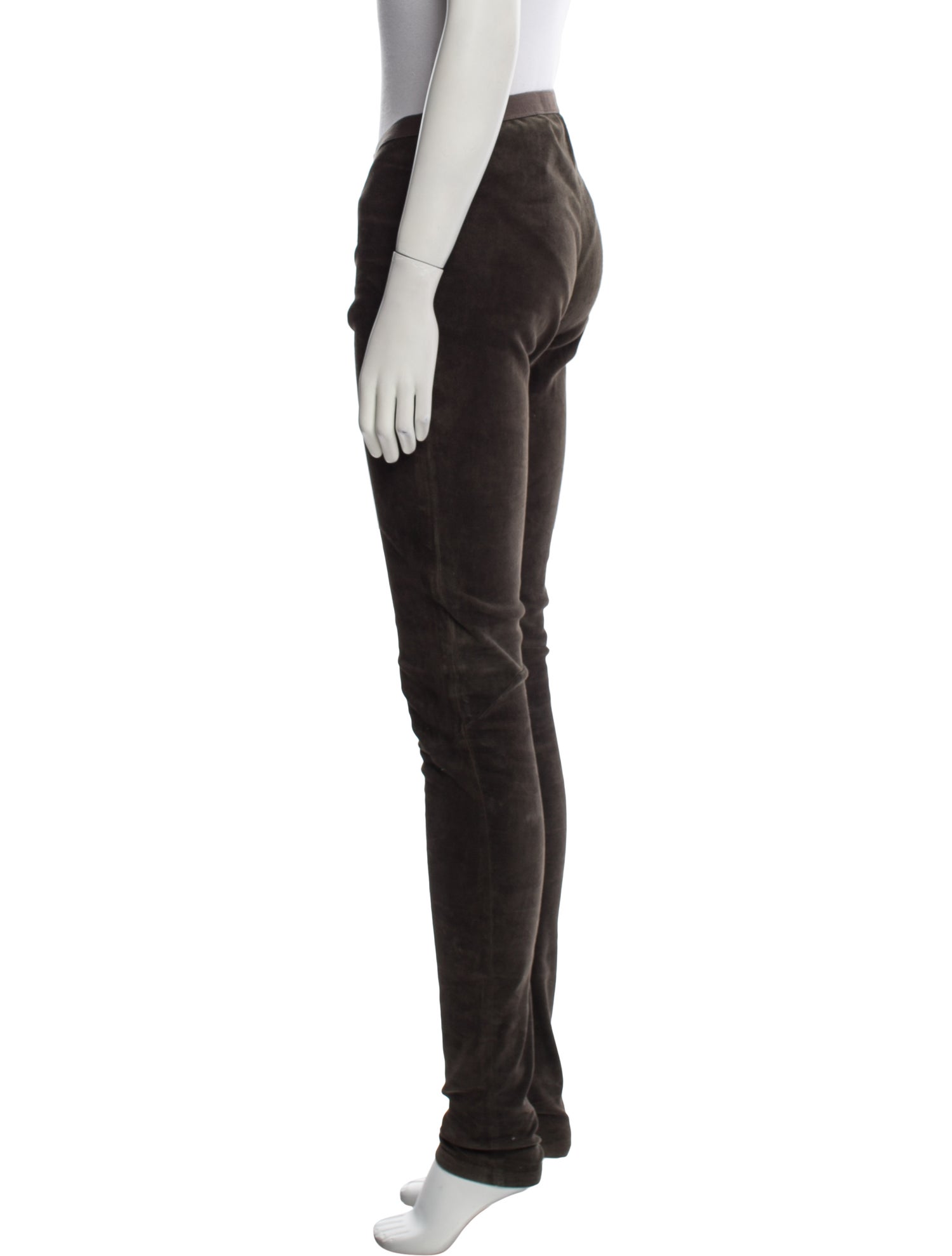 Rick Owens Leather Skinny Leg Pants