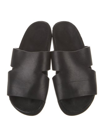 Rick Owens Leather Slides