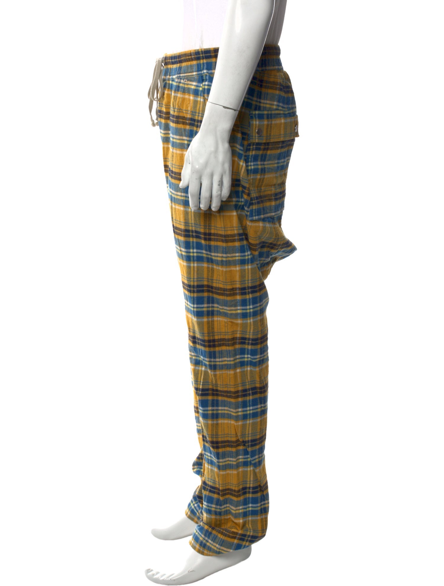 Rick Owens Plaid Print Joggers