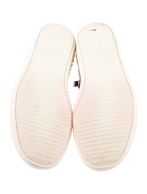 Rick Owens Suede Colorblock Pattern Sneakers