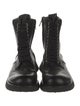 Rick Owens Leather Combat Boots