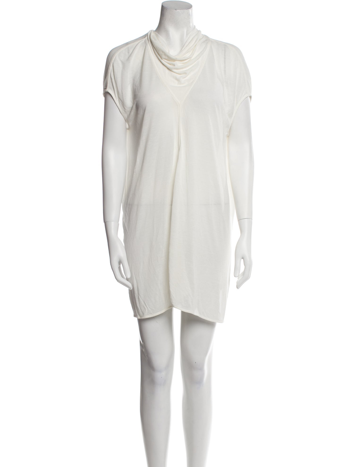 Rick Owens Cowl Neck Mini Dress
