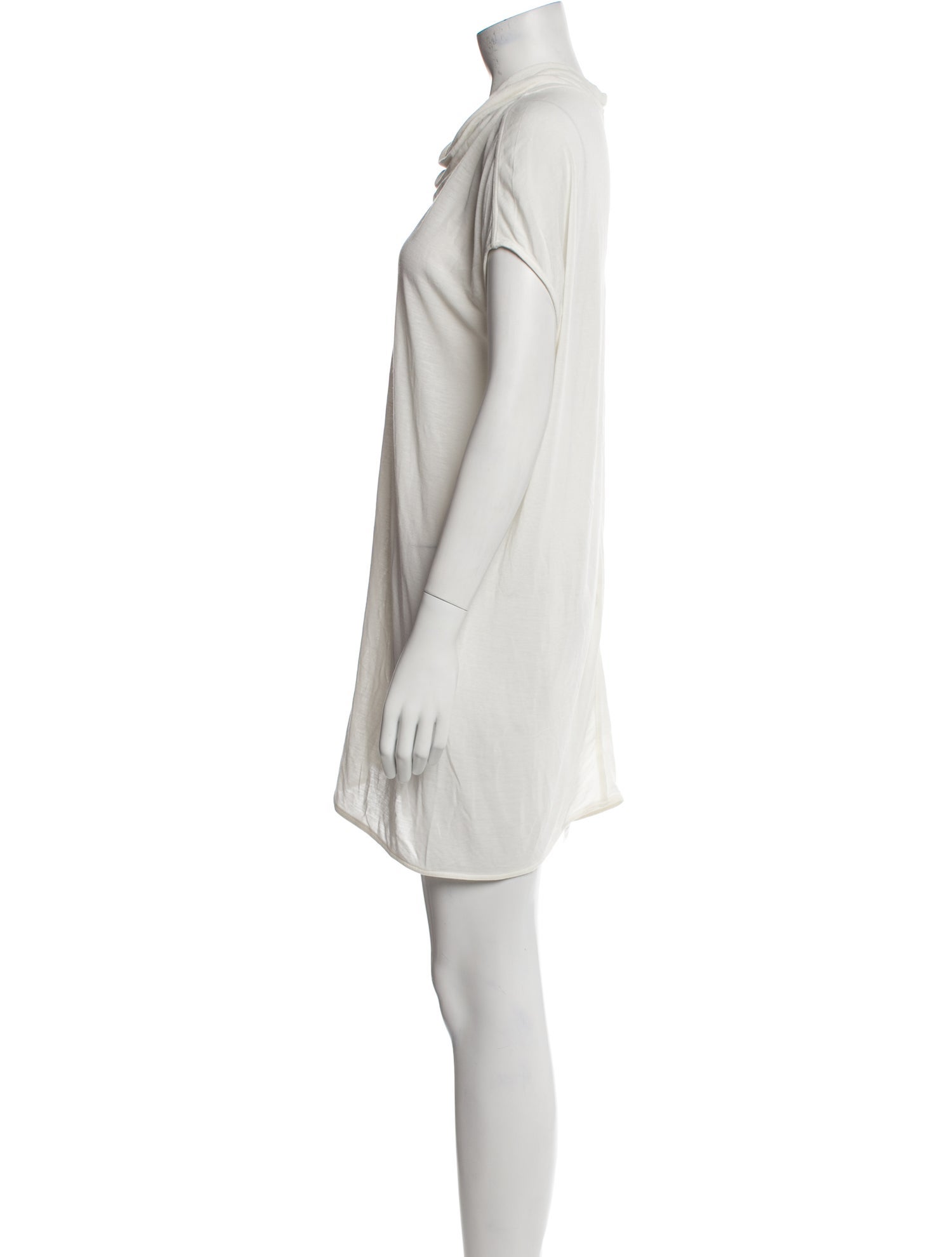 Rick Owens Cowl Neck Mini Dress