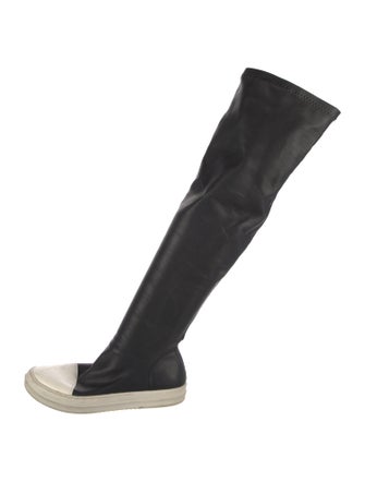 Rick Owens Leather Sock Boots
