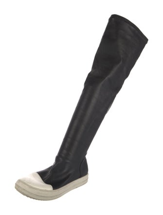 Rick Owens Leather Sock Boots