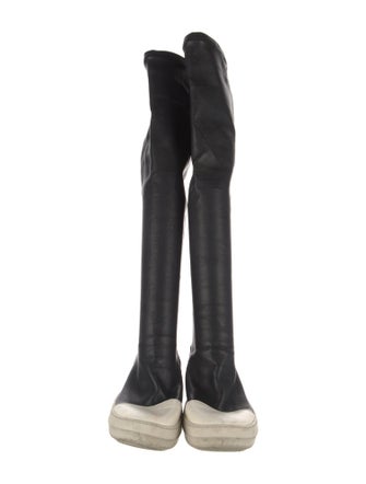 Rick Owens Leather Sock Boots
