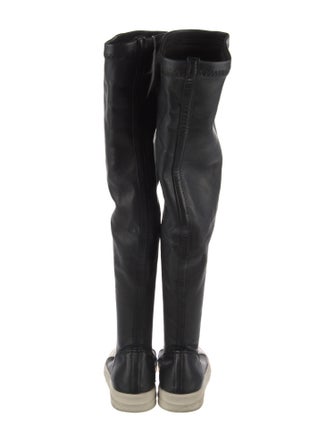 Rick Owens Leather Sock Boots