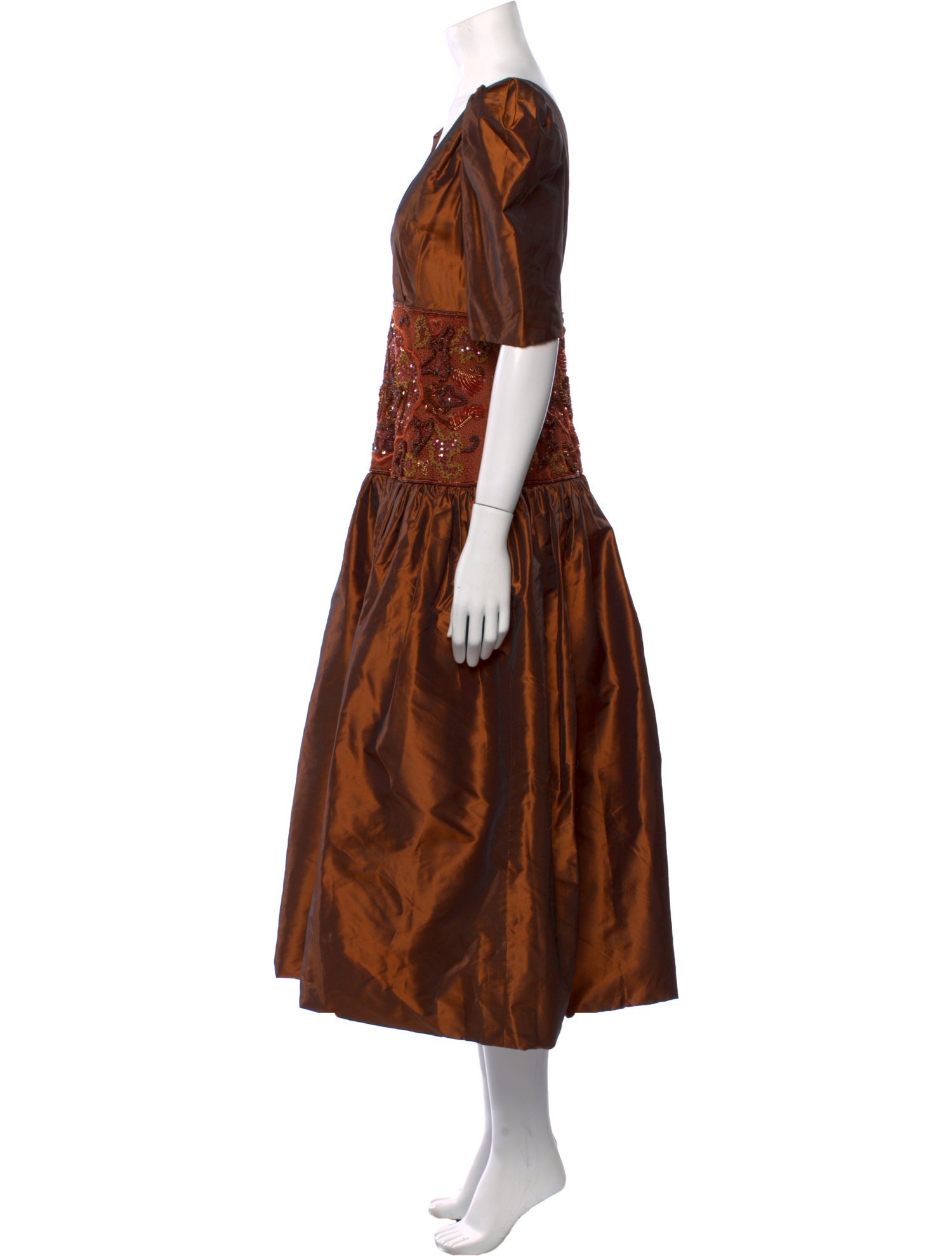 Richilene V-Neck Long Dress