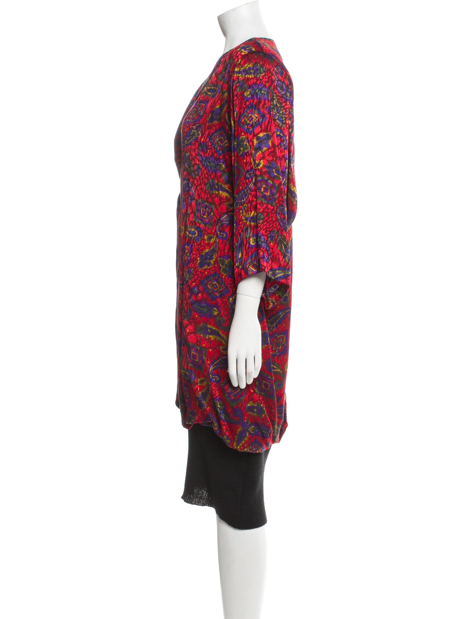 Richilene Paisley Print Midi Length Dress