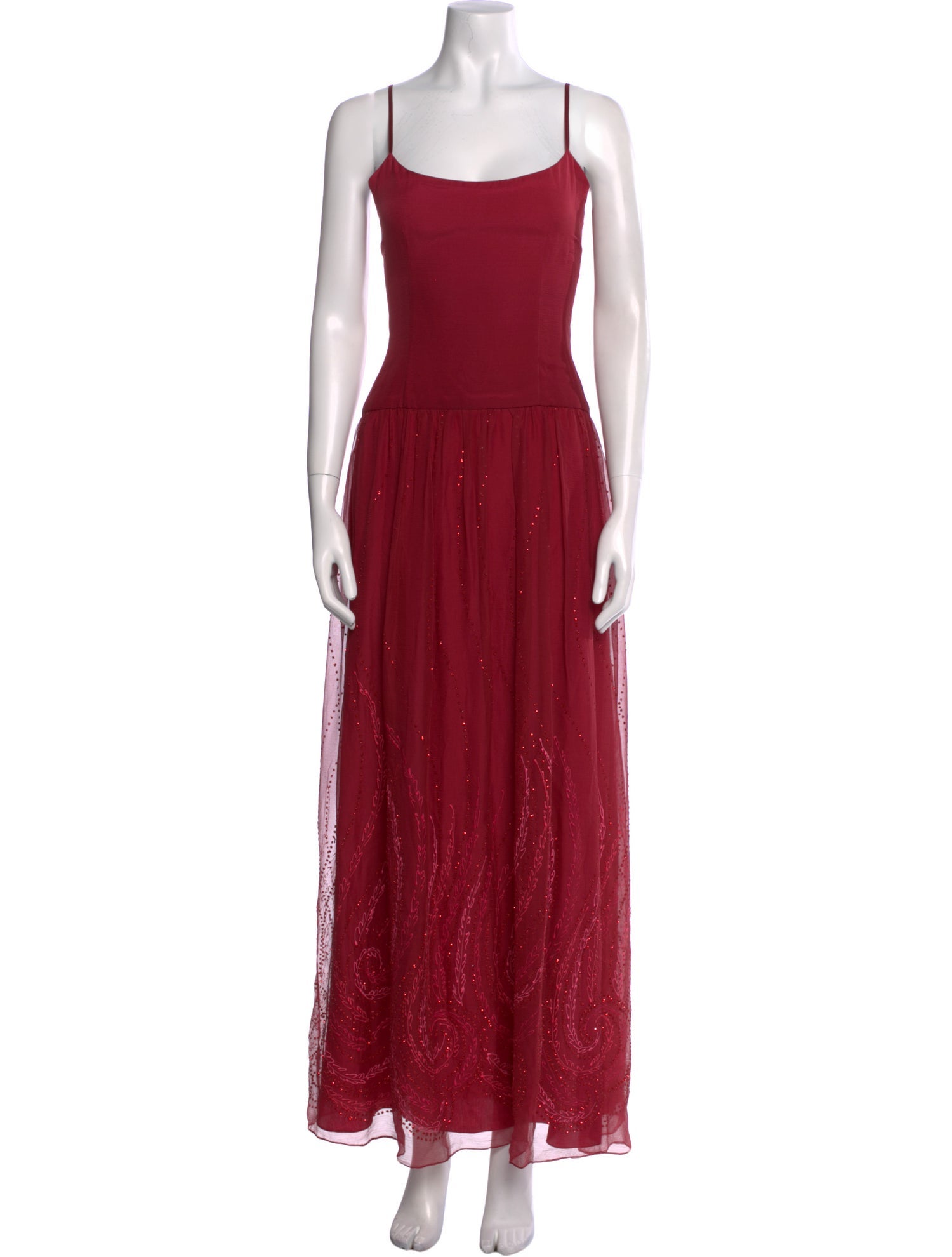 Richilene Square Neckline Long Dress