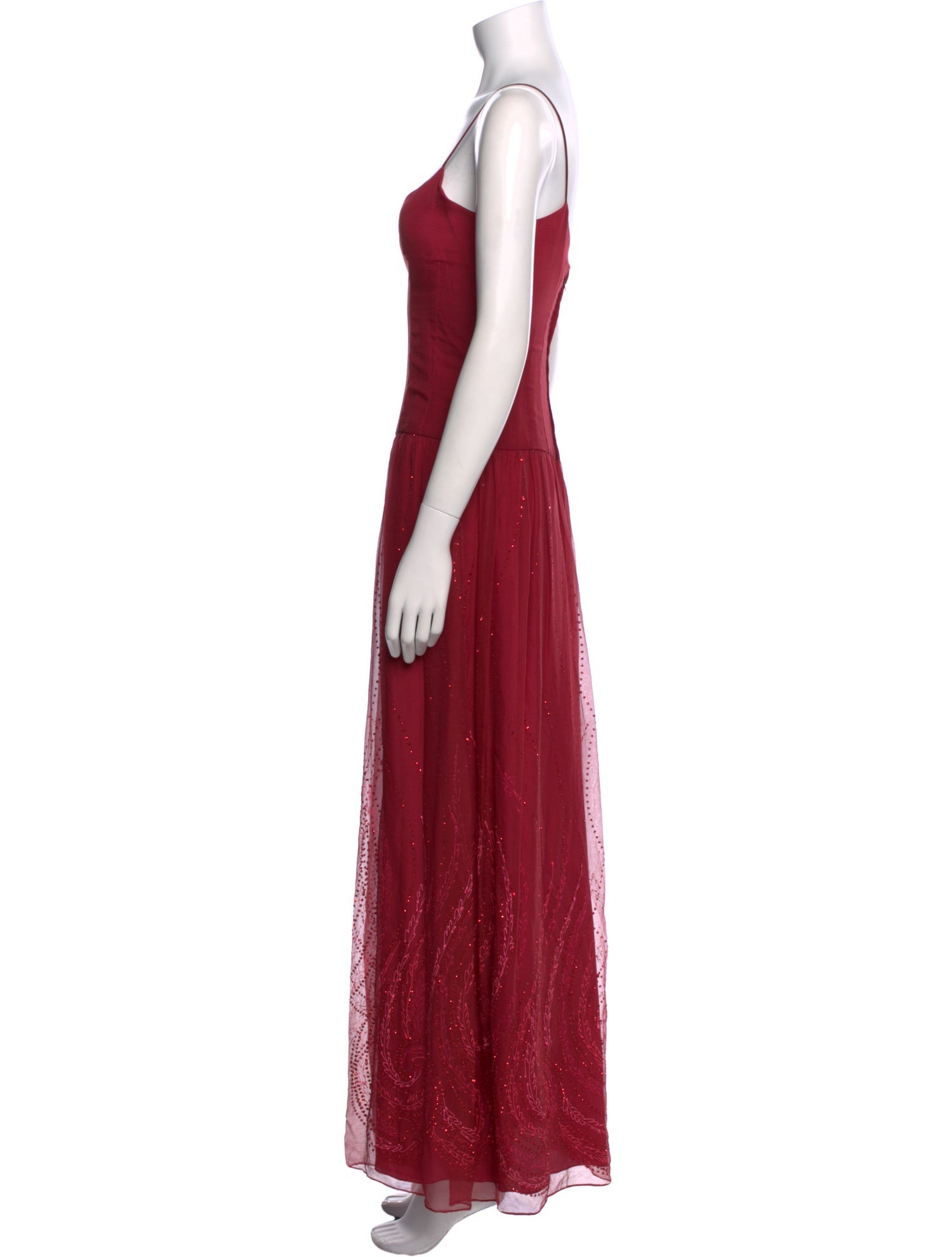 Richilene Square Neckline Long Dress