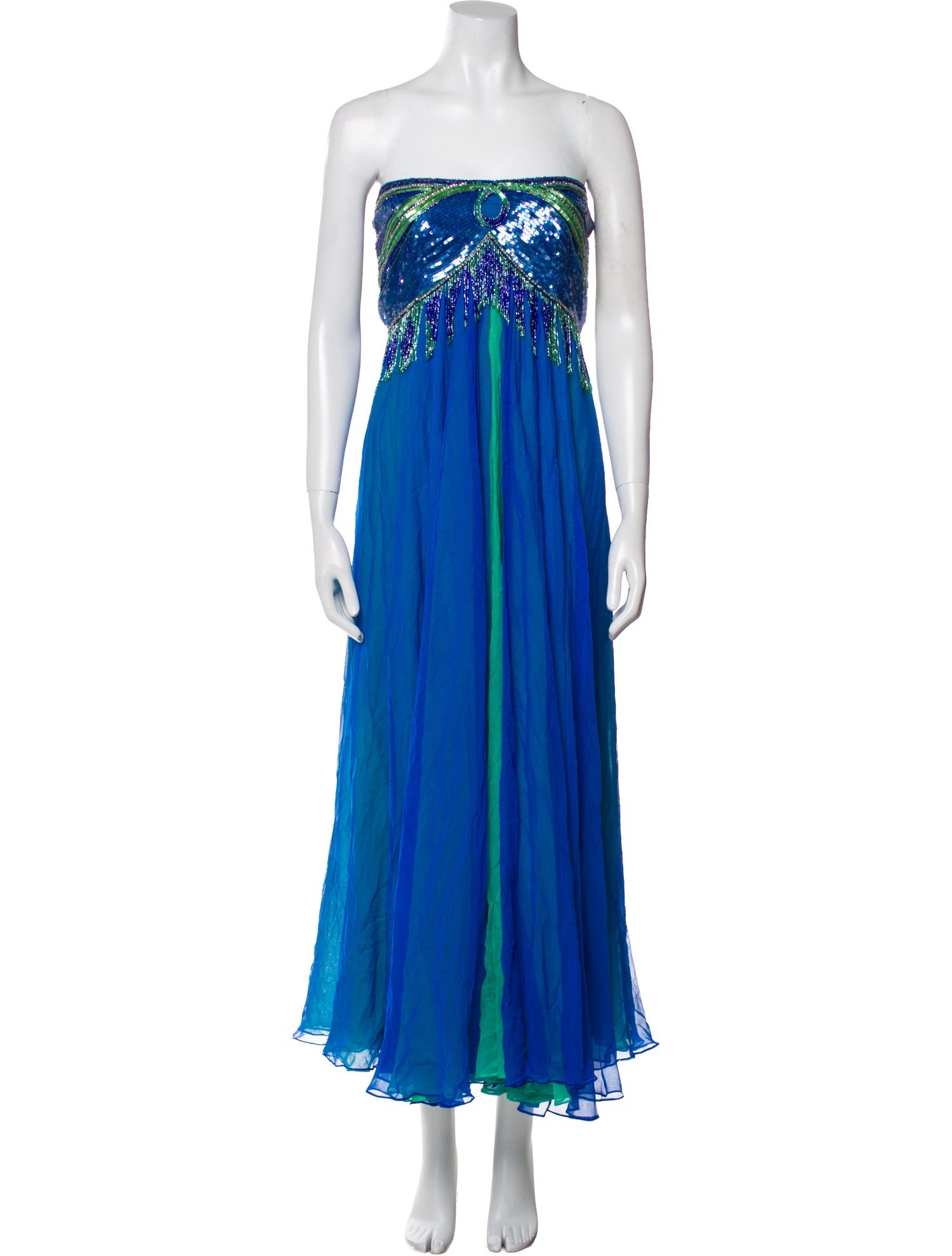 Richilene Strapless Midi Length Dress