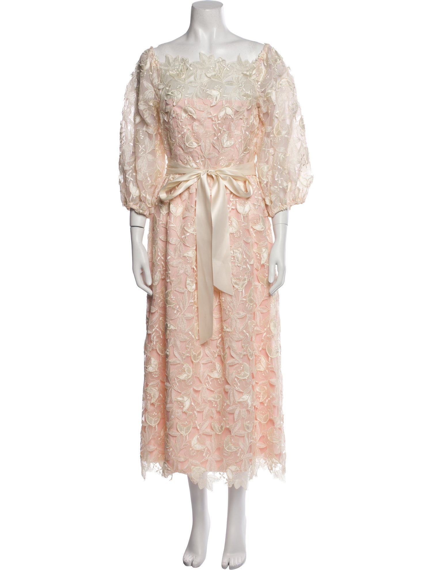 Richilene Square Neckline Long Dress