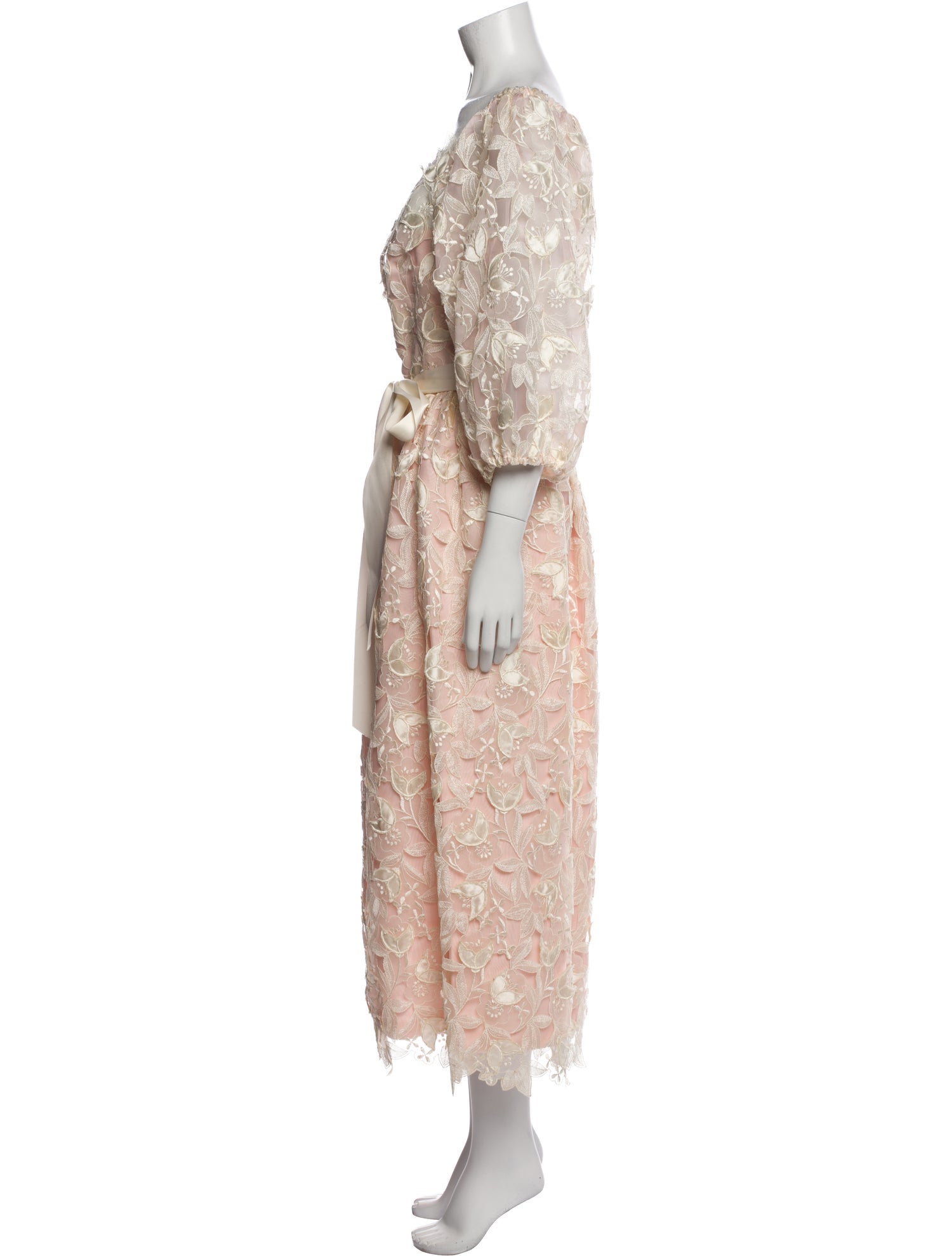 Richilene Square Neckline Long Dress