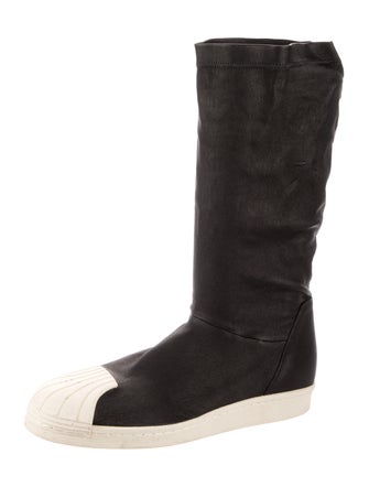 Rick Owens x Adidas RO Superstar Boot Leather Boots
