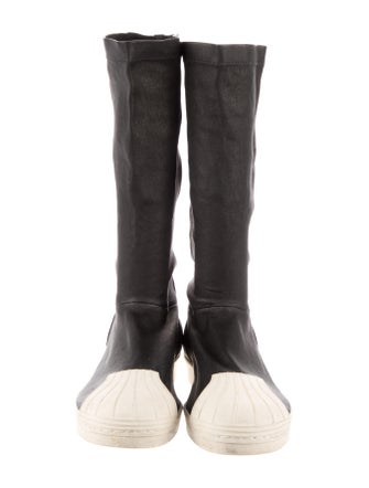 Rick Owens x Adidas RO Superstar Boot Leather Boots
