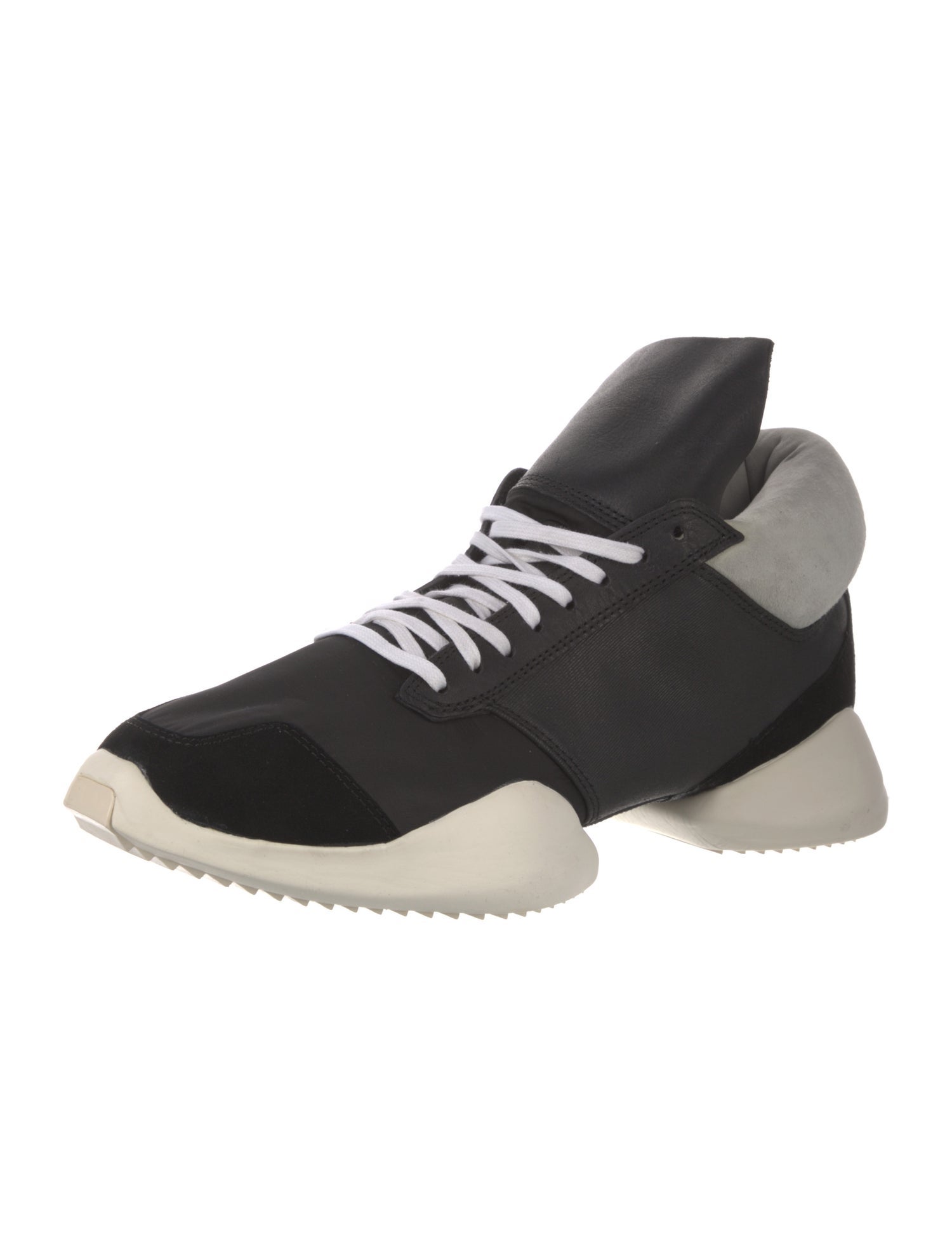 Rick Owens x Adidas Leather Sneakers