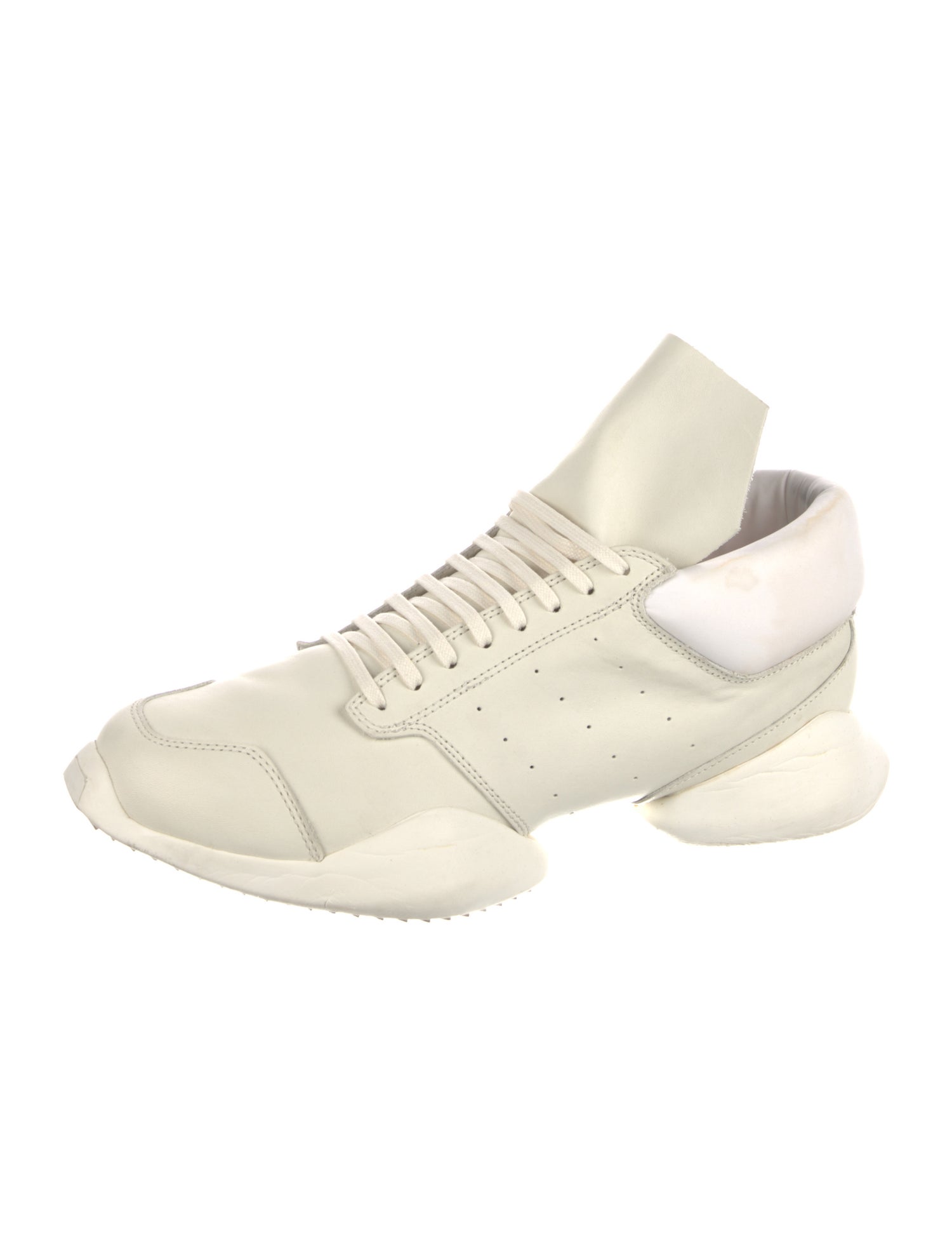 Rick Owens x Adidas Leather Sneakers