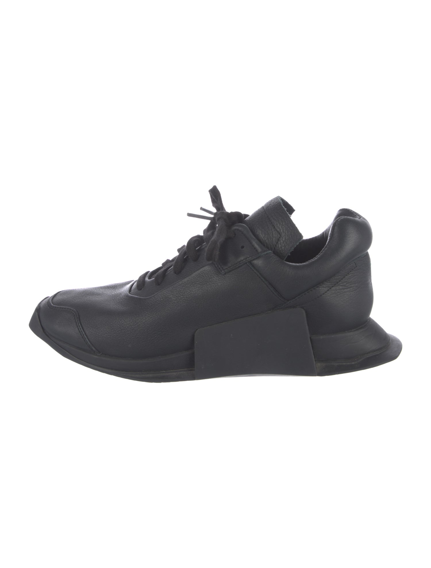 Rick Owens x Adidas Leather Athletic Sneakers