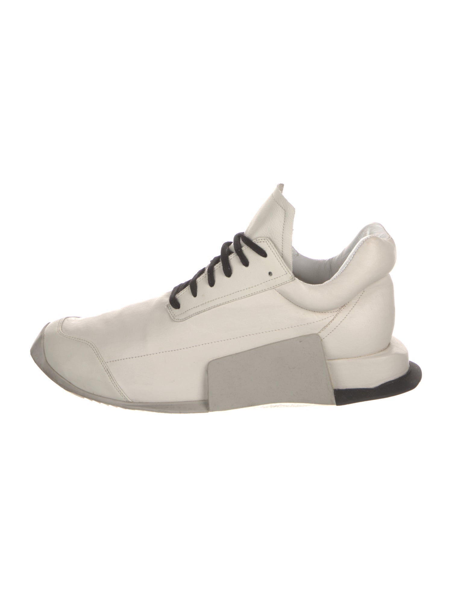 Rick Owens x Adidas Leather Sneakers