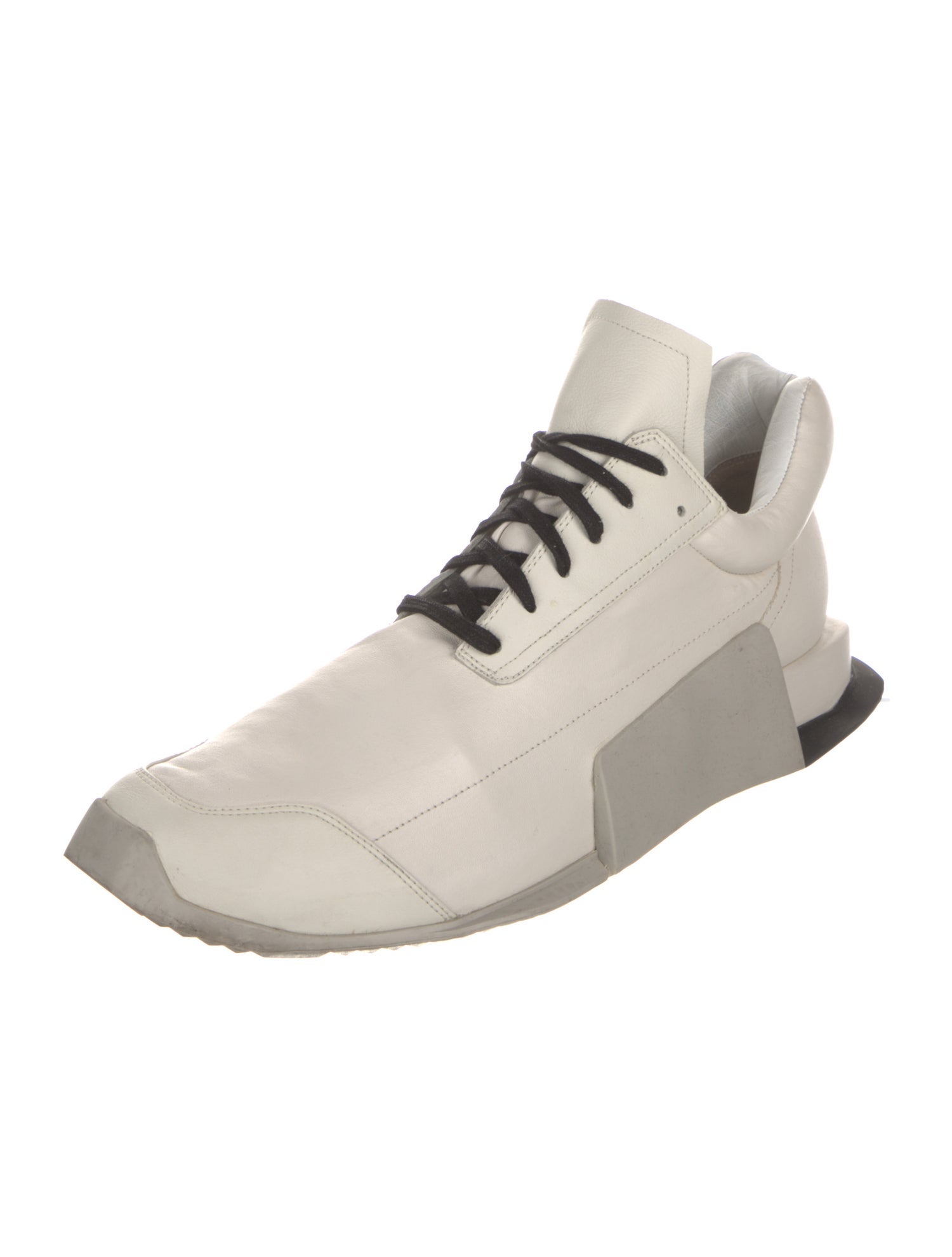 Rick Owens x Adidas Leather Sneakers