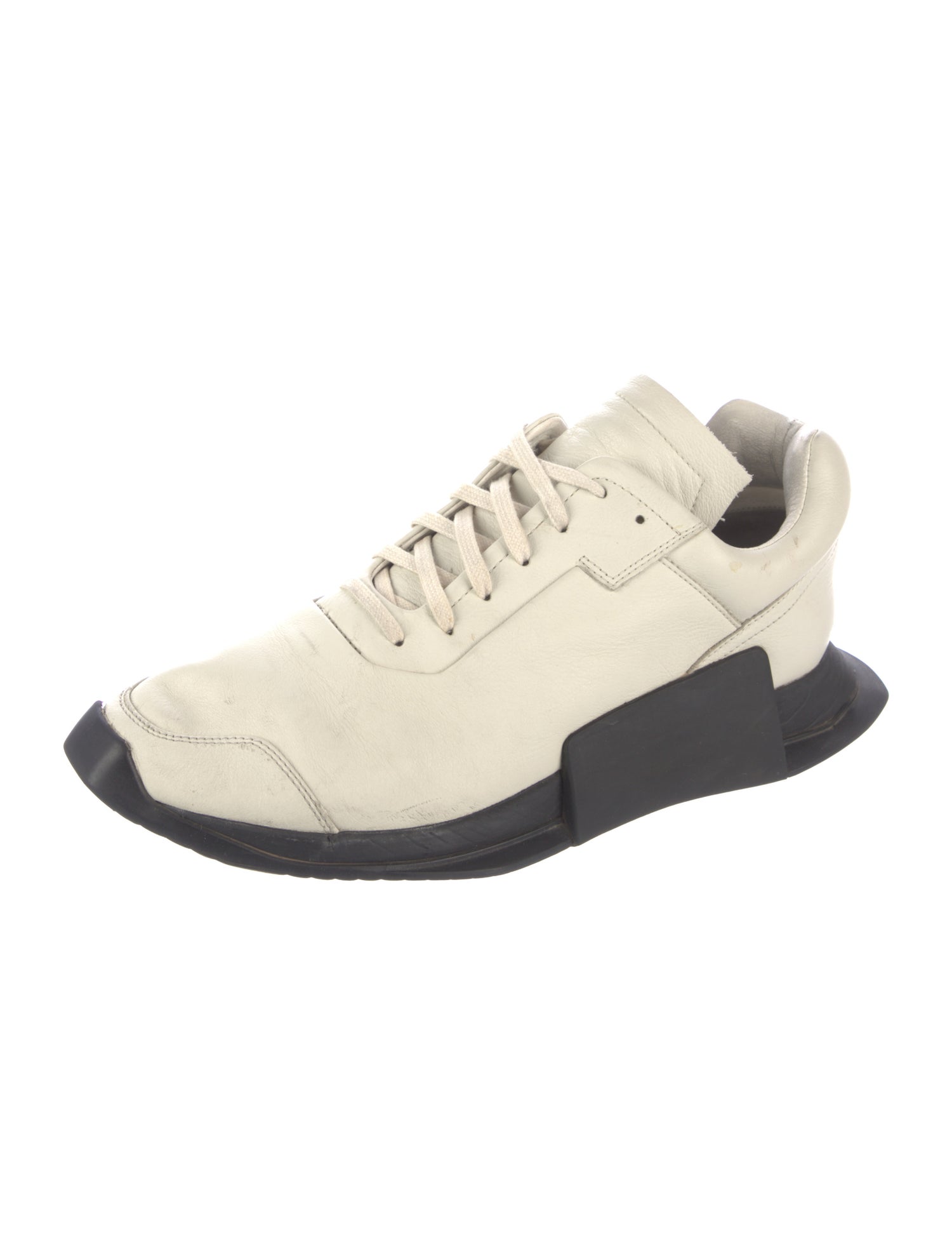 Rick Owens x Adidas Leather Sneakers