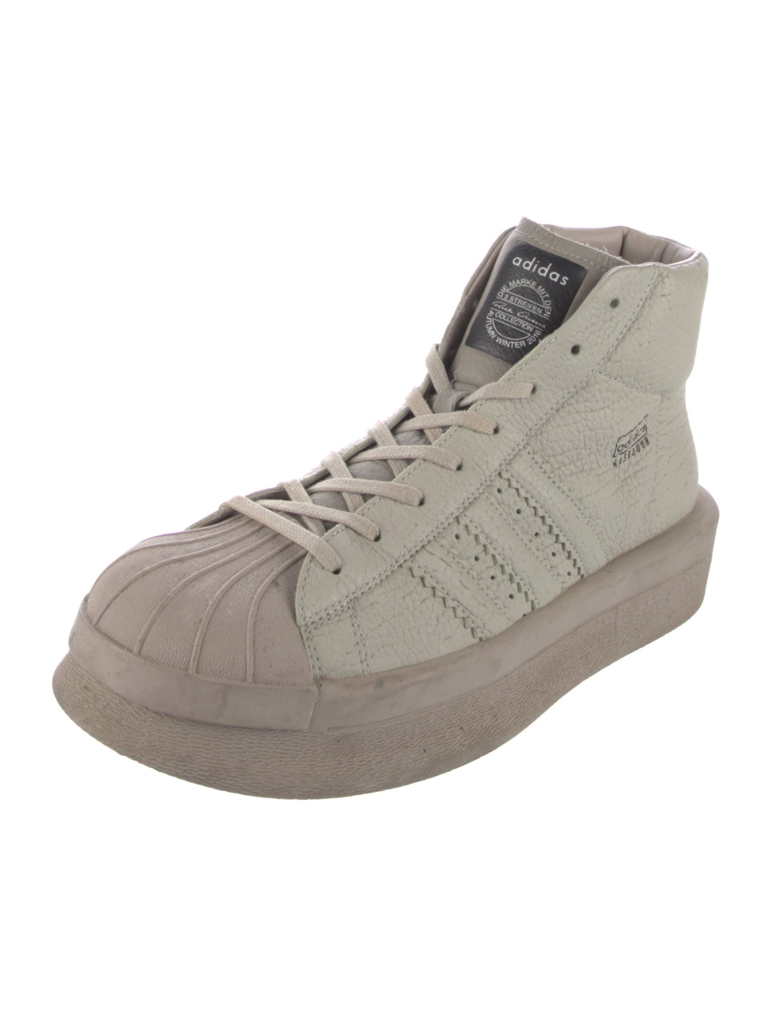 Rick Owens x Adidas Leather Sneakers