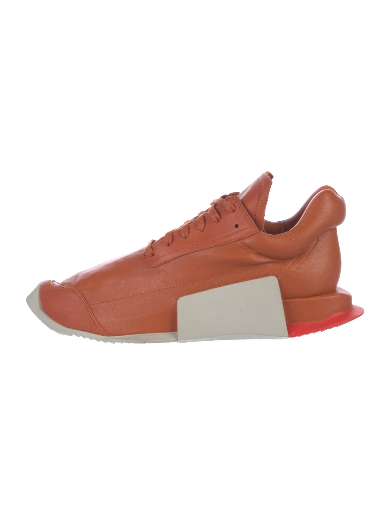 Rick Owens x Adidas Leather Sneakers